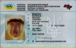 Kolekcjonerskie Prawo Jazdy Ukraina – Wzór Aktualny – Cena: 1300 PLN